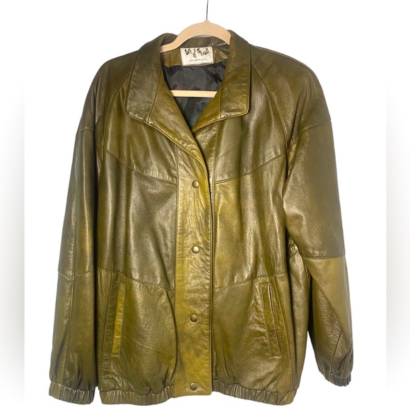 Vintage Debbie Katz South Beach Soft Leather Jacket Size Medium - Picture 1 of 5